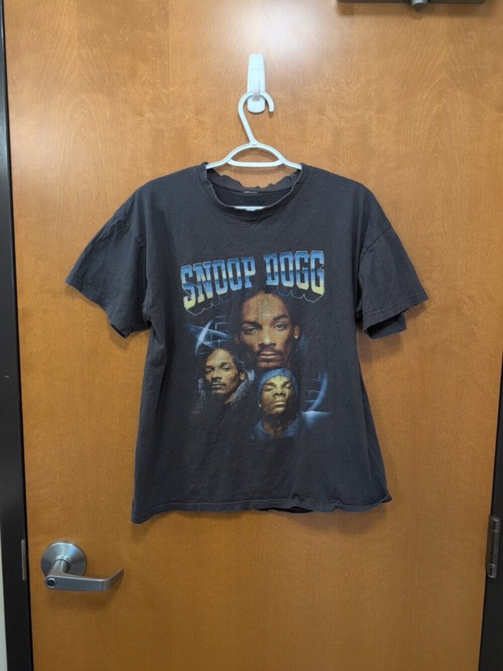 Snoop Dogg Shirt Mens M Gray Short Sleeve Faces Graphic Crew Neck Tee